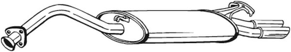 Silenziatore posteriore - 278-147 BOSAL