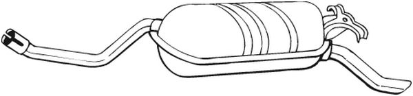 Silenziatore posteriore - 278-189 BOSAL