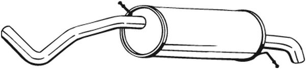 Silenziatore posteriore - 278-233 BOSAL