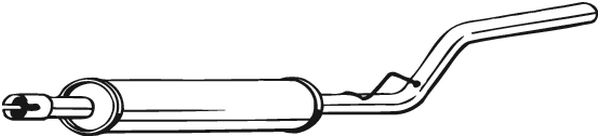 Middle Silencer - 278-337 BOSAL