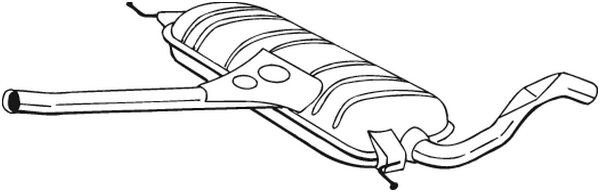 vidurinis duslintuvas - 282-543 BOSAL