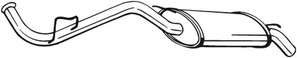 End Silencer - 278-419 BOSAL