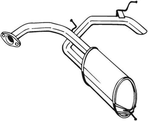 End Silencer - 278-585 BOSAL