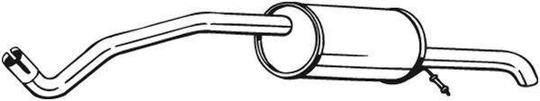 Silenziatore posteriore - 278-617 BOSAL
