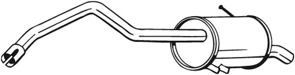 End Silencer - 278-707 BOSAL