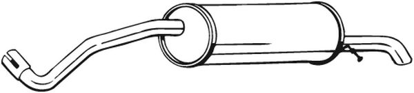 Silenziatore posteriore - 278-715 BOSAL