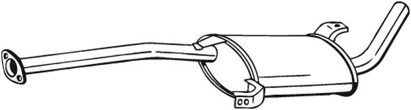 Middle Silencer - 279-125 BOSAL