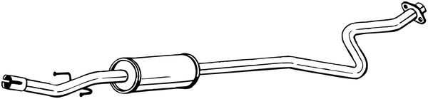 vidurinis duslintuvas - 279-181 BOSAL