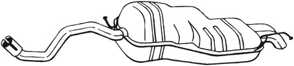 galinis duslintuvas - 279-107 BOSAL