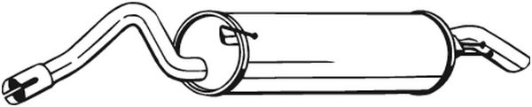 End Silencer - 279-403 BOSAL
