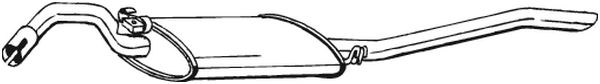 End Silencer - 279-407 BOSAL