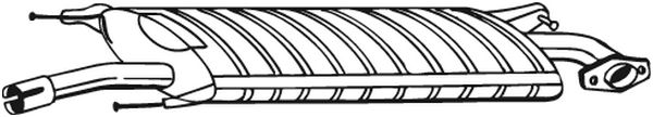Silenziatore centrale - 279-437 BOSAL