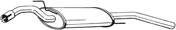 Silenziatore posteriore - 279-483 BOSAL