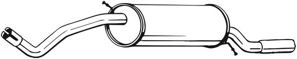 Silenziatore posteriore - 279-495 BOSAL
