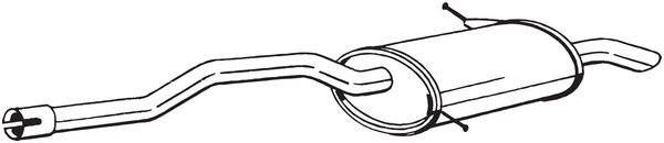 Silenziatore posteriore - 279-643 BOSAL