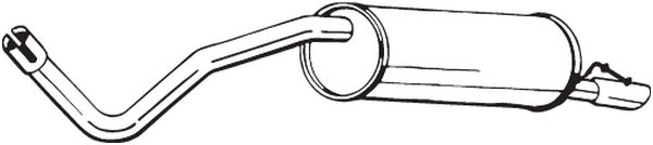 End Silencer - 279-645 BOSAL