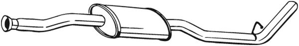 Middle Silencer - 279-711 BOSAL