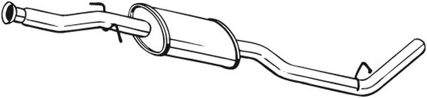 Middle Silencer - 279-701 BOSAL