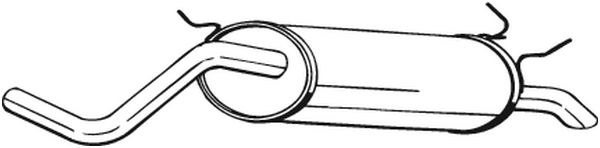 galinis duslintuvas - 279-157 BOSAL