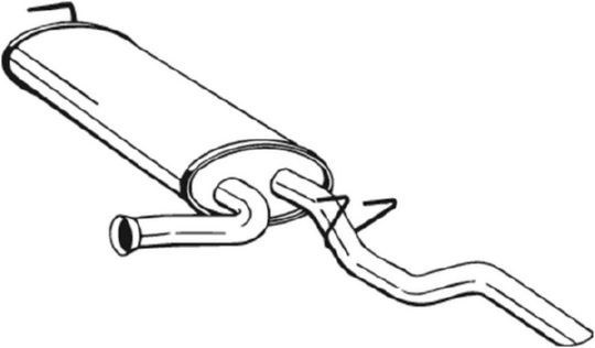 Silenziatore posteriore - 279-911 BOSAL