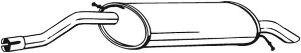 End Silencer - 278-527 BOSAL