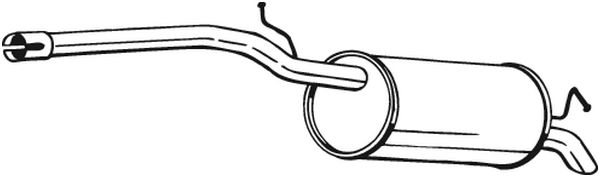Silenziatore posteriore - 280-161 BOSAL