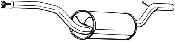 vidurinis duslintuvas - 280-257 BOSAL