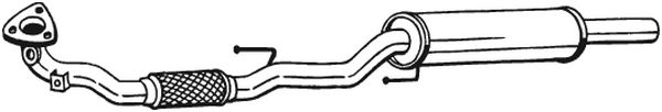 Silenziatore anteriore - 281-483 BOSAL