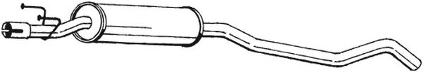 Silenziatore centrale - 281-039 BOSAL