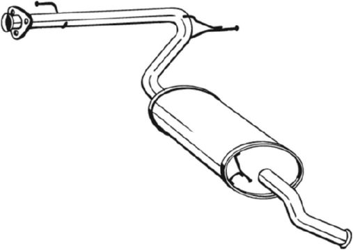 Silenziatore posteriore - 281-093 BOSAL