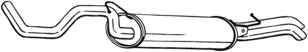 Silenziatore posteriore - 281-227 BOSAL