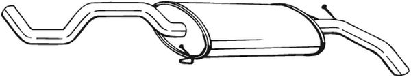 Silenziatore posteriore - 281-377 BOSAL