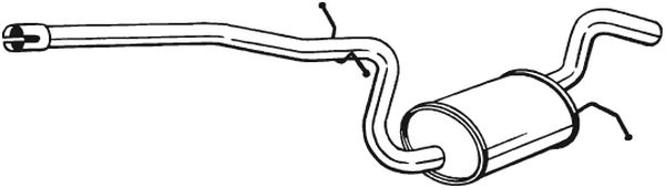 Silenziatore centrale - 281-453 BOSAL
