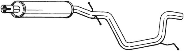 Silenziatore centrale - 281-457 BOSAL