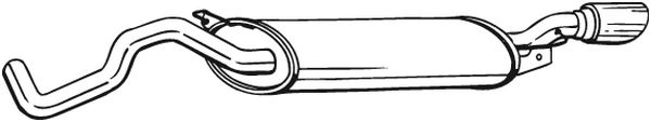 Silenziatore posteriore - 281-505 BOSAL