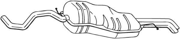 Silenziatore posteriore - 281-531 BOSAL