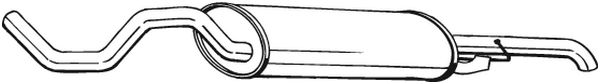 Silenziatore posteriore - 281-533 BOSAL