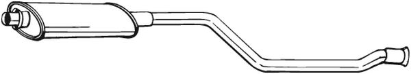 Middle Silencer - 281-545 BOSAL