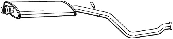 Middle Silencer - 281-609 BOSAL