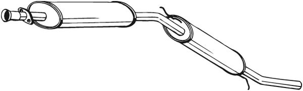 Silenziatore posteriore - 281-643 BOSAL