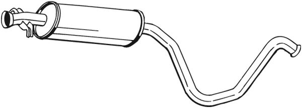Middle Silencer - 281-831 BOSAL