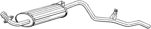 Silenziatore posteriore - 281-837 BOSAL