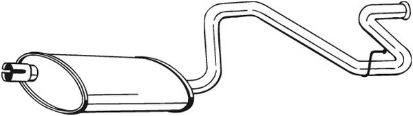 Silenziatore posteriore - 281-869 BOSAL