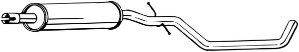 vidurinis duslintuvas - 281-911 BOSAL