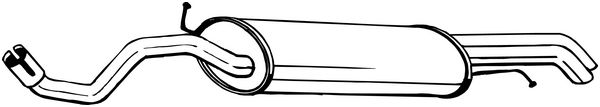 Silenziatore posteriore - 281-967 BOSAL