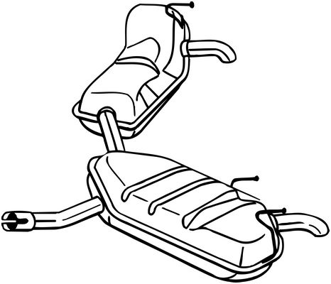 Silenziatore posteriore - 281-977 BOSAL