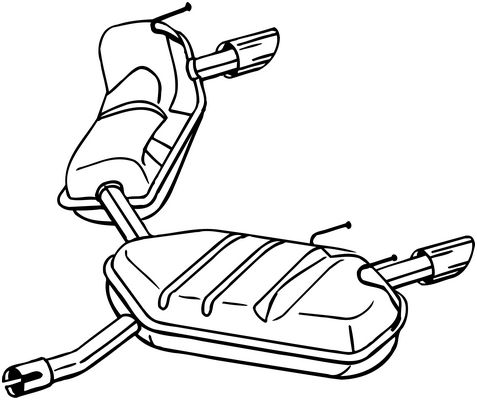 galinis duslintuvas - 281-991 BOSAL