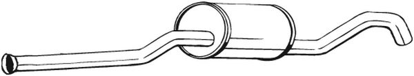 Silenziatore centrale - 278-193 BOSAL
