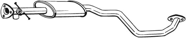 vidurinis duslintuvas - 282-129 BOSAL