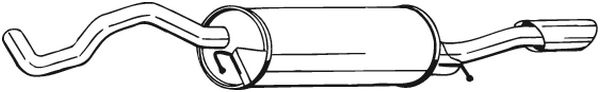 Silenziatore posteriore - 282-175 BOSAL